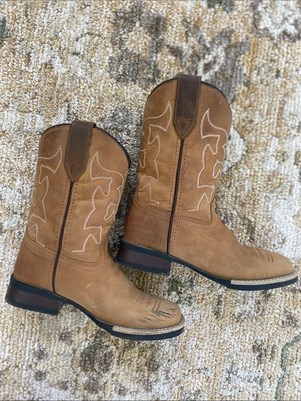 Roper Tan Kids Western Pull-On Boots